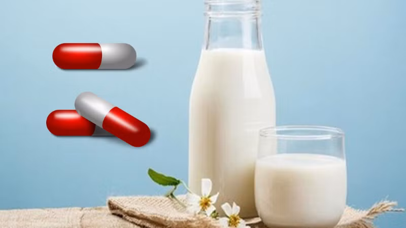 3. Uống sữa sau khi dùng tetracycline, quinolon và các loại thuốc khác: Cụ thể, không uống sữa sau khi uống bốn loại thuốc sau: