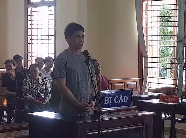 Bị cáo tại phiên tòa.