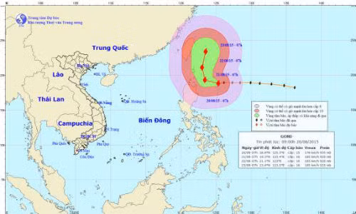 Sieu bao GONI ngay cang tien sat vao bien Dong