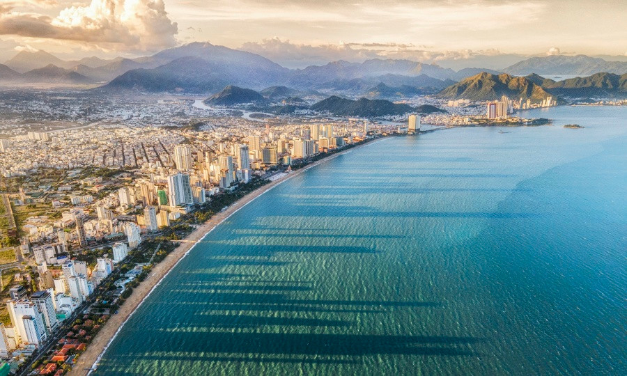 "Tỉnh Khánh Hoà rút kinh nghiệm" trong lập quy hoạch TP Nha Trang Khánh Hoà nhìn từ trên cao.