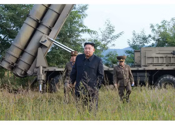 Vì một nòng được che phủ, nên nhiều chuyên gia dự đoán có khả năng Triều Tiên đã phóng 3 tên lửa trong cuộc thử nghiệm mới nhất.