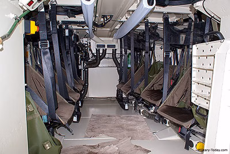 Xe có sàn kép với một số không gian dành cho sự biến dạng từ gầm xe. Nó có thể sống sót trong vụ nổ tương đương với 8 kg TNT ở bất kỳ vị trí nào ở dưới gầm xe hay bánh xích. Lính được ngồi trên ghế được bảo vệ chống vụ nổ, được gắn vào nóc xe hơn là sàn xe. Marder APC cũng được trang bị hệ thống bảo vệ NBC. Một hệ thống bảo vệ chủ động được đề xuất như là một lựa chọn.