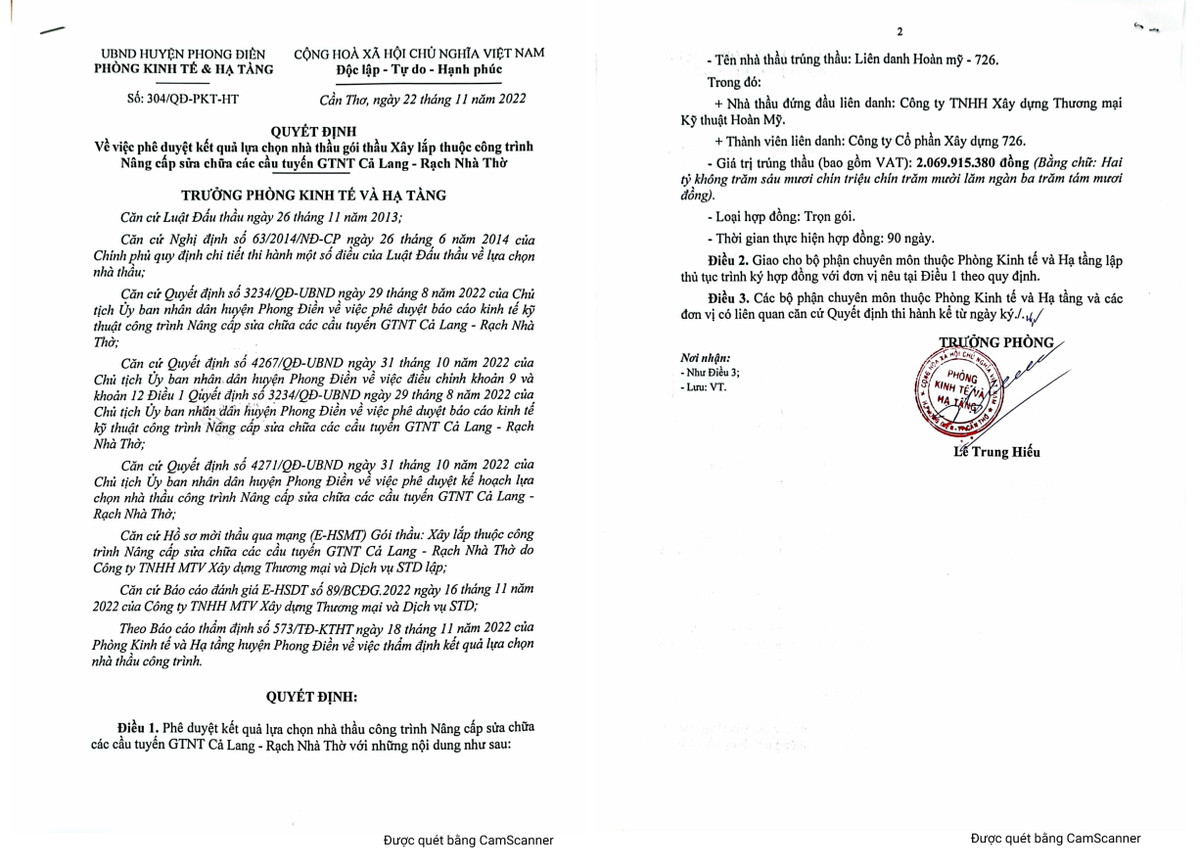 Cần Thơ: Liên danh Hoàn Mỹ - 726 trúng gói nâng cấp cầu GTNT Ba Cui - Hình 3 Can Tho: Lien danh Hoan My - 726 trung goi nang cap cau GTNT Ba Cui-Hinh-3