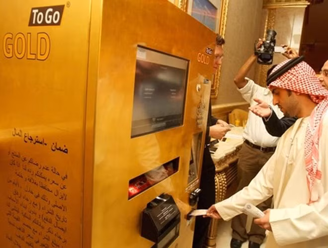 Dubai-nơi mà người ta mua vàng bằng máy bán vàng miếng.
