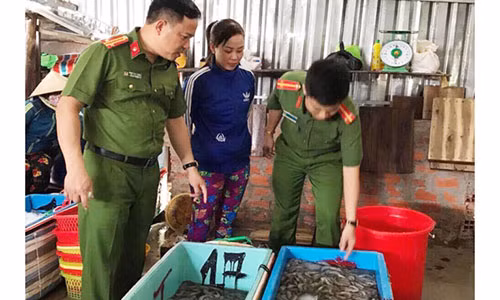 Bac Lieu: Canh sat bat 9 vu bom tap chat vao tom