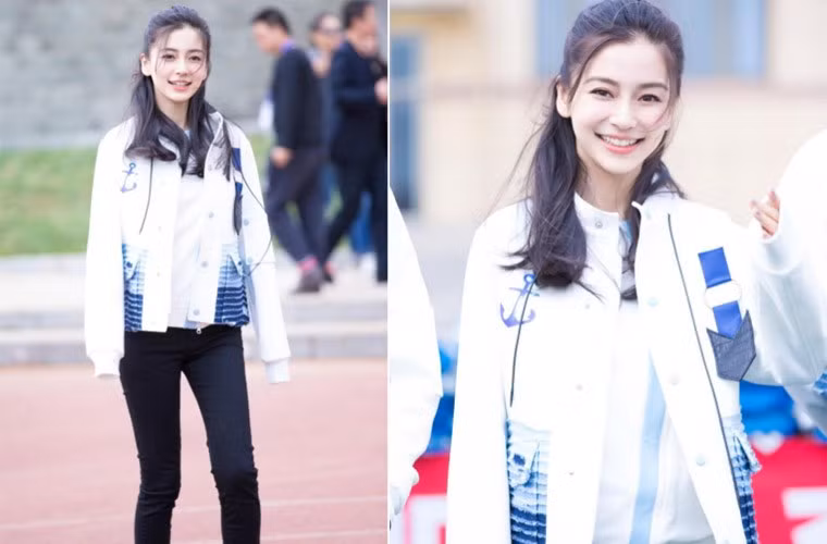 Sau ba tháng sinh con, Angelababy trở lại với vòng quay làm việc dầy đặc từ tham gia chương trình Running Brothers tới đi dự các sự kiện. (Ảnh: ifeng)