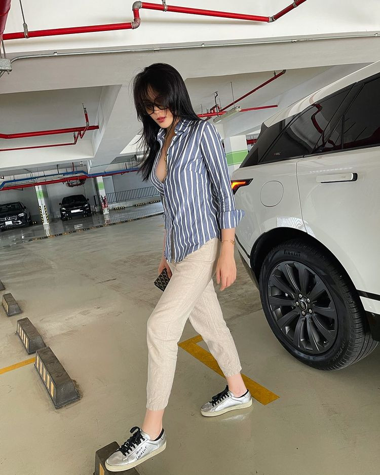 Sắc vóc vốn hơn người, kể từ tác động dao kéo “trùng tu” vòng 1, hoa hậu Kỳ Duyên ngày càng trở nên gợi cảm, quyến rũ hơn.