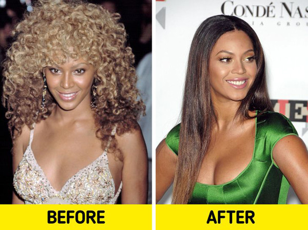 Tóc ép. Để có mái tóc ép, thợ cắt phải dùng nhiều hóa chất cũng như dụng cụ nhiệt. Từ đó, khiến tóc yếu, dễ gãy.