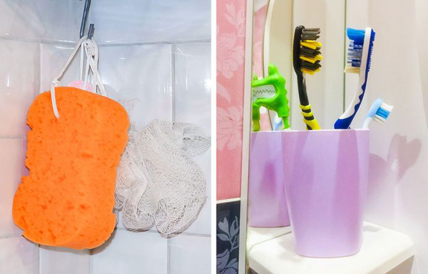 Khăn tắm, bàn chải cũ. Các chuyên gia khuyên nên thay bàn chải đánh răng 3-4 tháng/lần hoặc thường xuyên hơn nếu trong người có bệnh. Trong khi đó, khăn tắm chỉ nên dùng khoảng 6 tháng. Kéo dài thời gian sử dụng không khác nào bạn đang dùng ổ vi khuẩn đề chà lên người.