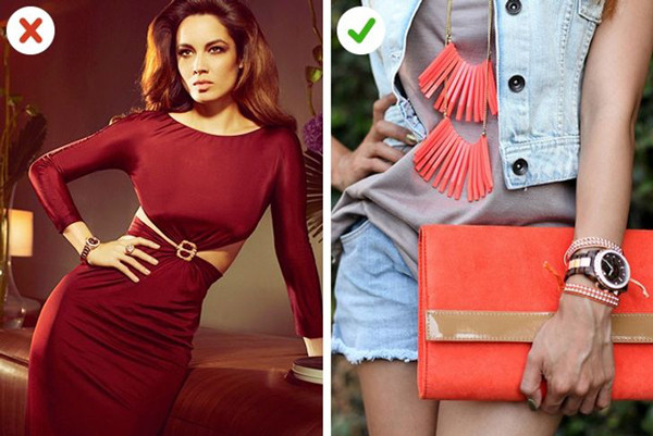 Không nên đeo đồng hồ với váy vóc. Đồng hồ sẽ thời thượng hơn với streetstyle, đồ thể thao hoặc đồ form cứng của các doanh nhân.