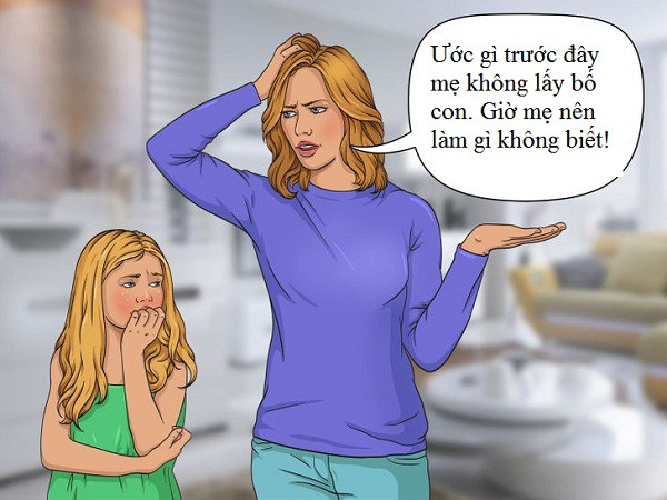 Cho trẻ biết quá nhiều về chuyện riêng tư của bố mẹ. Trẻ con chưa thể tự lập nên phụ thuộc vào bố mẹ là chuyện dễ hiểu. Cho con biết quá nhiều chuyện riêng tư, đặc biệt là những mâu thuẫn gia đình có thể khiến trẻ cảm thấy không an toàn. Không ít đứa trẻ có xu hướng nổi loạn, bất tuân kỷ luật về sau này.