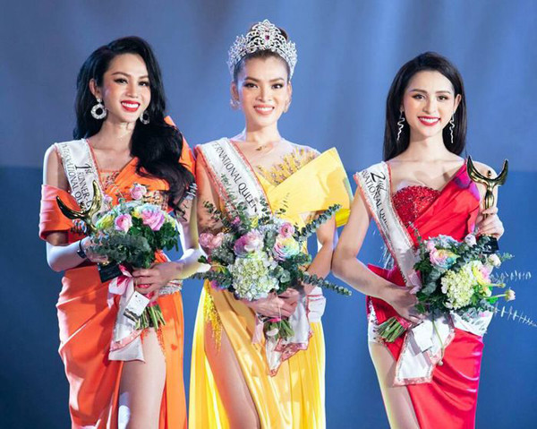 Đêm chung kết Đại sứ Hoàn mỹ 2020, người đẹp chuyển giới Lương Mỹ Kỳ xuất sắc giành vị trí Á hậu 1.