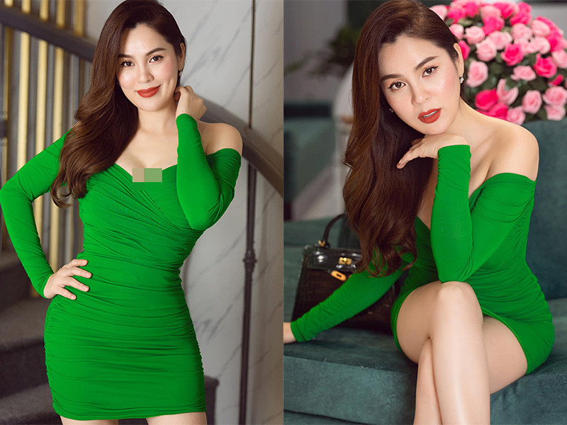 Sau Tết Nguyên đán 2021, Hoa hậu Phương Lê giảm 6kg, trở lại vóc dáng ban đầu. Vì vậy, cô được ông xã thưởng 6 tỷ. Theo bà mẹ 3 con, người bạn đời không cho cô tăng cân.