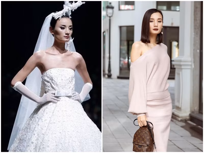 Lê Thúy từng liên tục xuất hiện với hình ảnh gầy tong teo khiến người hâm mộ lo lắng. Đến nay, nữ người mẫu vẫn nỗ lực để thân hình bớt gầy còm. Có thời điểm, Lê Thúy tăng đến 12kg, thân hình trông đầy sức sống. Ảnh: Người đưa tin