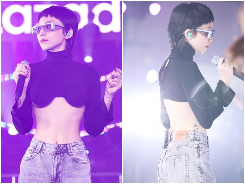 Bà xã của Hoàng Touliver chăm khoe eo con kiến.