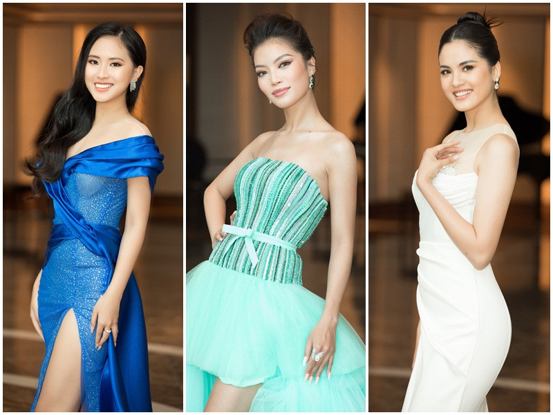 Dàn mỹ nhân Việt gợi cảm không kém cạnh nhau tại buổi họp báo.