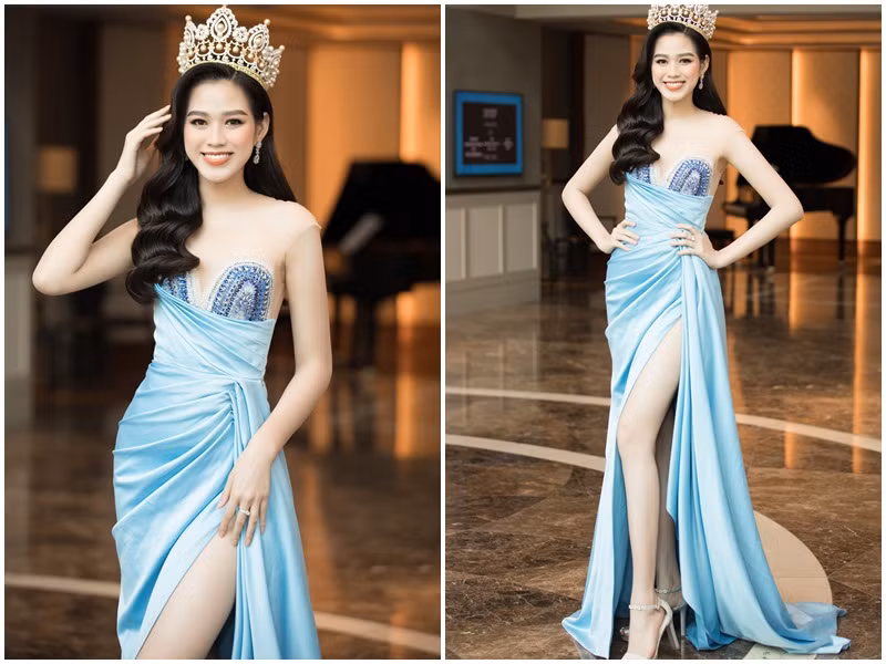 Cũng có mặt tại sự kiện, Đỗ Thị Hà xuất hiện gợi cảm không kém cạnh Lương Thùy Linh và Tiểu Vy.