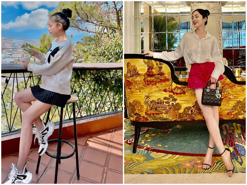 Cẩm Đan xuất hiện với hình ảnh sang chảnh hơn sau khi rời Hoa hậu Việt Nam 2020. Chân dài cho biết, hầu như trang phục, phụ kiện cô dùng được các nhãn hàng mời hợp tác truyền thông hoặc những nhà thiết kế yêu mến tặng.