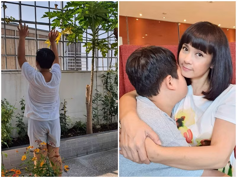 Con trai của Việt Trinh khá mũm mĩm. Việt Trinh từng tâm sự bé Thiện Nhân dù còn nhỏ nhưng rất hiểu mẹ và mong muốn trở thành bác sĩ. Vì sợ con trai thiệt thòi, nữ diễn viên không muốn tái hôn. "Thật sự, tôi không tự tin lập gia đình lần nữa, từ bây giờ cho đến khi nhắm mắt lìa đời”, cô chia sẻ.