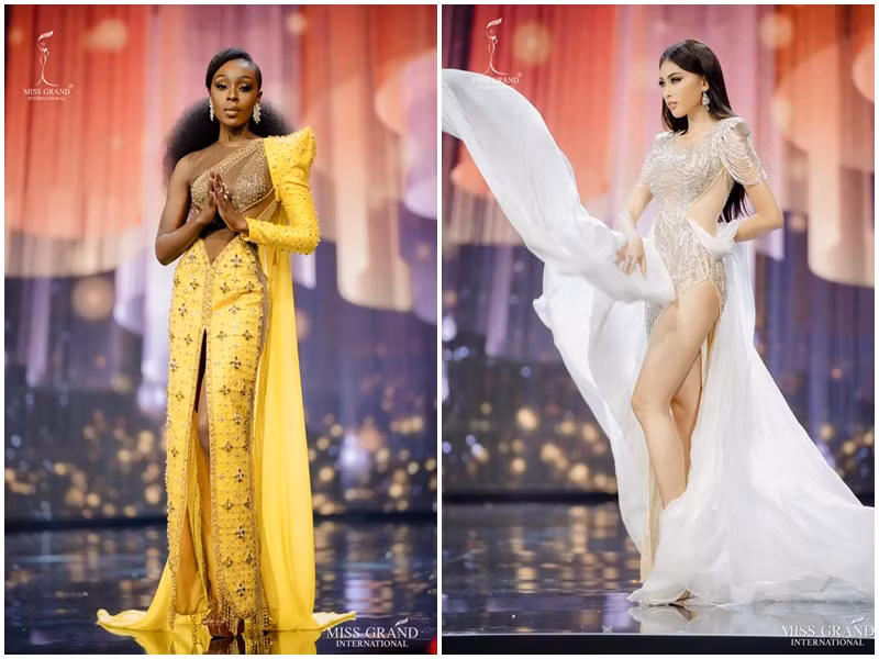 Abena Appiah có số đo vòng 3 lớn hơn Ngọc Thảo. Cụ thể, đại diện Mỹ sở hữu vòng 3 lên đến 104 cm. Còn đại diện Việt Nam có số đo vòng 3 là 91cm.