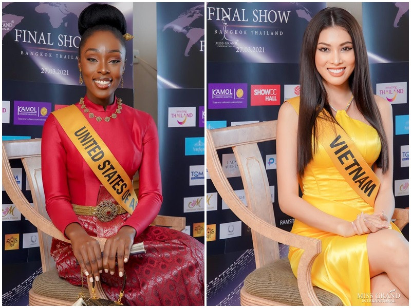 Chiều cao của Hoa hậu Hòa bình Quốc tế 2020 là 1m78 trong khi Ngọc Thảo cao 1m74.