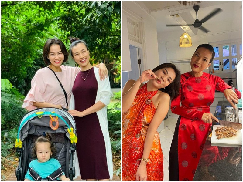 Từ khi sang Singapore, Thu Minh có mối quan hệ thân thiết với MC Hoàng Oanh và siêu mẫu Bằng Lăng. Nữ ca sĩ thường xuyên dự tiệc tại nhà của Bằng Lăng và gặp gỡ Hoàng Oanh cùng con trai.