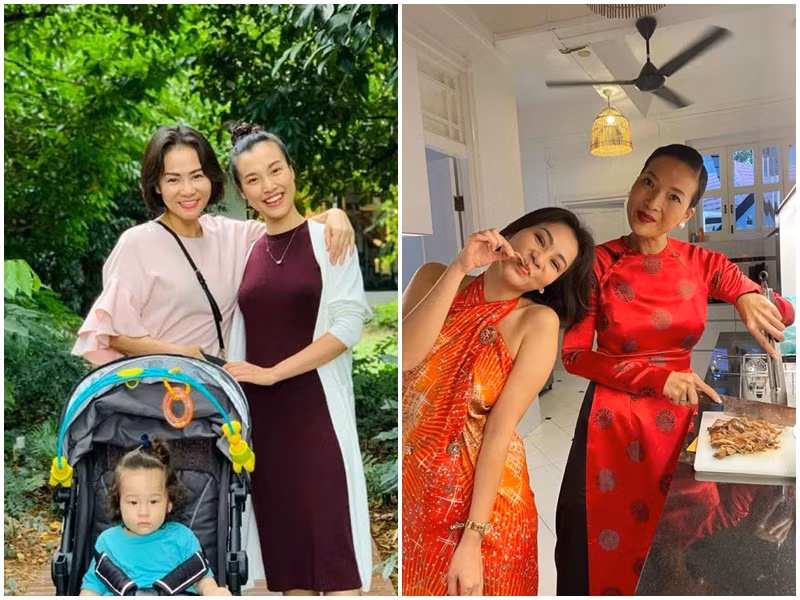 Từ khi sang Singapore, Thu Minh có mối quan hệ thân thiết với MC Hoàng Oanh và siêu mẫu Bằng Lăng. Nữ ca sĩ thường xuyên dự tiệc tại nhà của Bằng Lăng và gặp gỡ Hoàng Oanh cùng con trai.