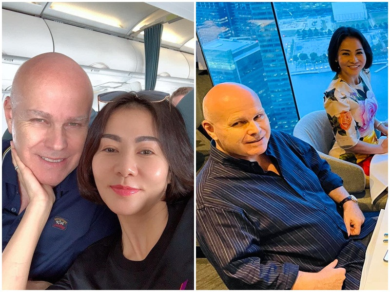 Thu Minh sánh đôi cùng ông xã trong các buổi gặp gỡ bạn bè. Cả hai cũng dành thời gian riêng tư bên nhau mỗi khi có cơ hội.