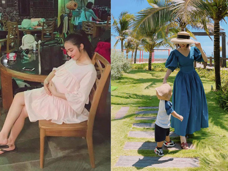 Thông tin Hòa Minzy công khai con trai hiện gây chú ý. Ngoài đăng tải hình ảnh quý tử đầu lòng, nữ ca sĩ cũng phủ nhận bị lộ hình ảnh bầu bí vượt mặt. Theo đó, Hòa Minzy cho biết, đó chỉ là hình ảnh khi cô đóng phim. Bà mẹ một con cũng tiết lộ tuyệt chiêu giấu bụng bầu là mặc trang phục rộng.