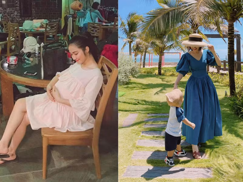 Thông tin Hòa Minzy công khai con trai hiện gây chú ý. Ngoài đăng tải hình ảnh quý tử đầu lòng, nữ ca sĩ cũng phủ nhận bị lộ hình ảnh bầu bí vượt mặt. Theo đó, Hòa Minzy cho biết, đó chỉ là hình ảnh khi cô đóng phim. Bà mẹ một con cũng tiết lộ tuyệt chiêu giấu bụng bầu là mặc trang phục rộng.