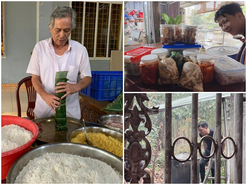 Dịp Tết Nguyên đán 2021, Nhã Phương cùng con gái ở nhà ngoại. Vì vậy, Trường Giang cùng bố ruột nấu bánh Tét và chuẩn bị nhiều món ăn khác để gửi cho gia đình Nhã Phương.