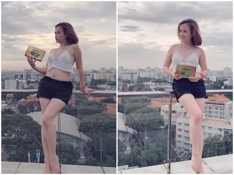 Cô Xuyến của "Về nhà đi con" khoe vóc dáng thon gọn.