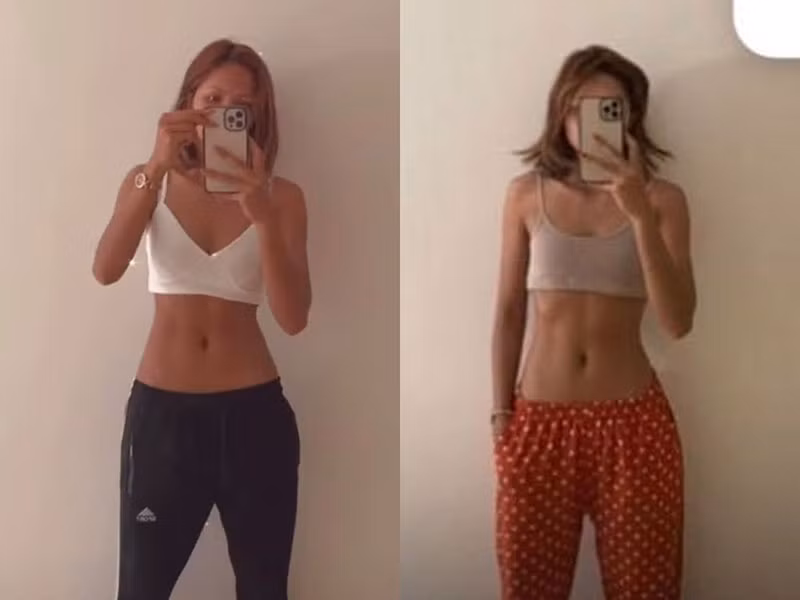 Vòng eo của H'hen Niê ngày càng săn chắc nhờ tập luyện và ăn uống khoa học. Ảnh: Thời đại plus