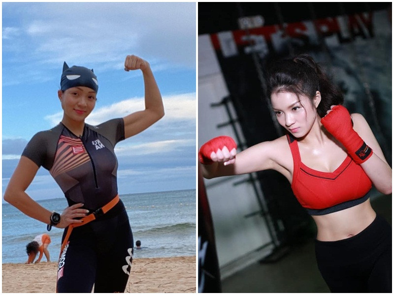 Hot girl một thời vắng bóng khỏi làng giải trí trong vài năm trở lại đây. Trong thời gian ở ẩn, cô theo đuổi nhiều môn thể thao.