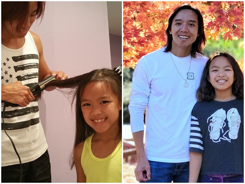 Trong khi Việt Hương thường xuyên về Việt Nam hoạt động nghệ thuật, Hoài Phương ở Mỹ vừa làm việc vừa chăm sóc con gái. Thi thoảng, anh đưa con gái về Việt Nam đoàn tụ cùng Việt Hương và thăm mẹ ruột.