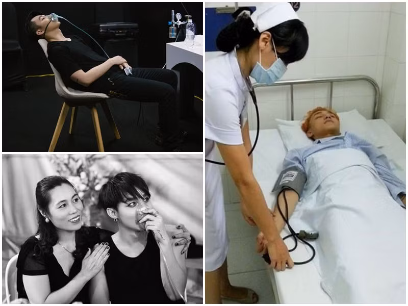 Trước nghệ sĩ Tấn Hoàng, nhiều sao Việt cũng kiệt sức đến mức phải nhập viện vì chạy show. Sơn Tùng M-TP là một trong số đó. Năm 2014, vì chạy show quá sức, Sơn Tùng M-TP phải nhập viện cấp cứu. Nam ca sĩ bị suy nhược cơ thể và viêm họng cấp. Năm 2016, trong liveshow, anh phải dùng đến bình thở oxy sau khi biểu diễn 15 ca khúc. Năm 2019, Sơn Tùng M-TP một lần nữa dùng đến bình thở oxy sau 8 tiết mục trong đêm nhạc và lịch trình kín mít trước đó.