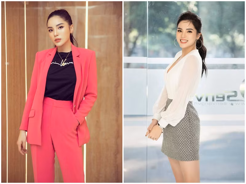 Nàng hoa hậu ngày càng chăm chút về gu thời trang. Cô hiếm khi bị chê mặc xấu, gặp sự cố trang phục như trước đây.