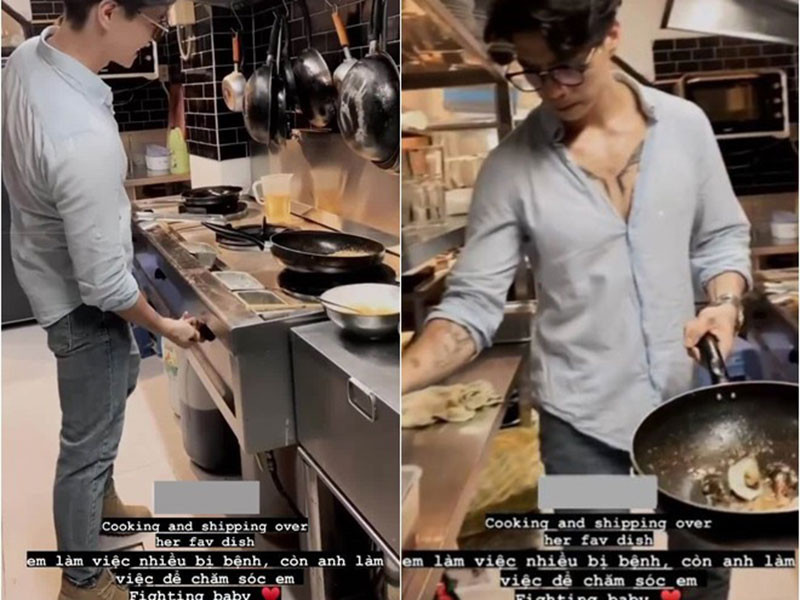Huy Trần được cho là nhiều lần nấu ăn cho Ngô Thanh Vân. Một số người cho rằng tài nấu ăn chính một trong những tuyệt chiêu khiến chàng CEO cưa đổ nàng đả nữ. Ảnh: Phụ nữ Việt Nam