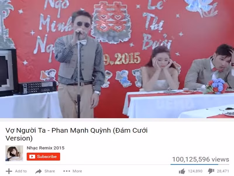 Theo Zing, cái tên “Vợ người ta” trở thành cụm từ được người Việt tìm kiếm rất nhiều trong năm 2015 trong khi MV “Vợ người ta” phiên bản đám cưới cán mốc 100 triệu lượt xem trên Youtube sau 14 tháng ra mắt kể từ tháng 10/2015.