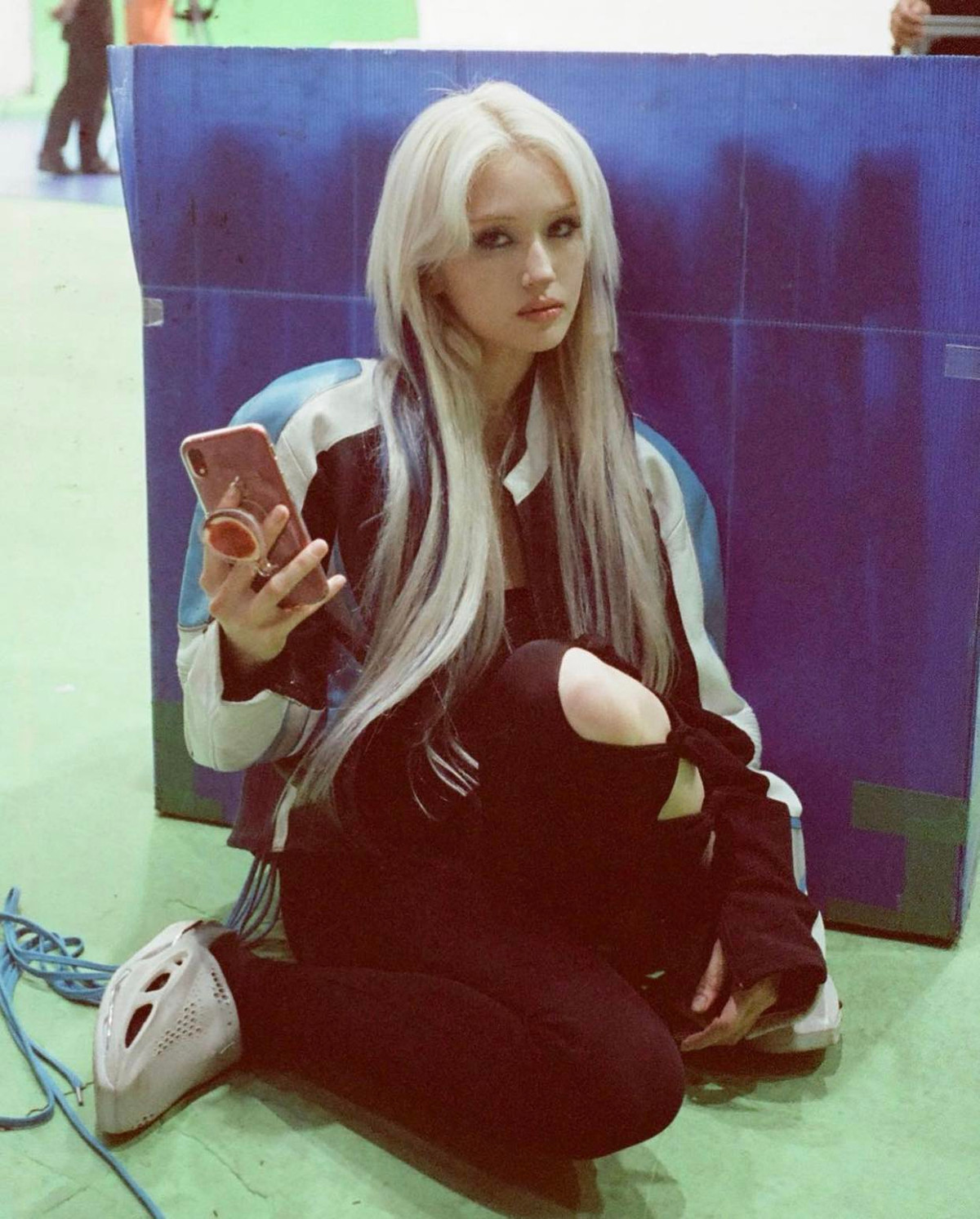 Để có được thân hình cân đối như hiện tại, Jeon Somi rất siêng năng tập luyện.