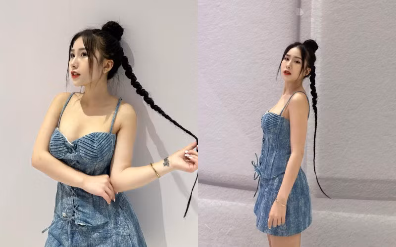 Vóc dáng của cô nàng cũng thon thả hơn, mặt nhỏ phù hợp với nhiều tạo hình khác nhau.