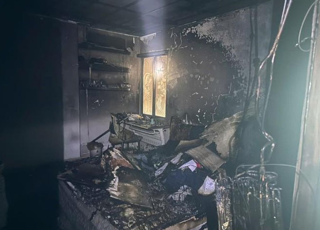 Chay trong phong ngu tang 22 chung cu 29 tang o Ha Noi