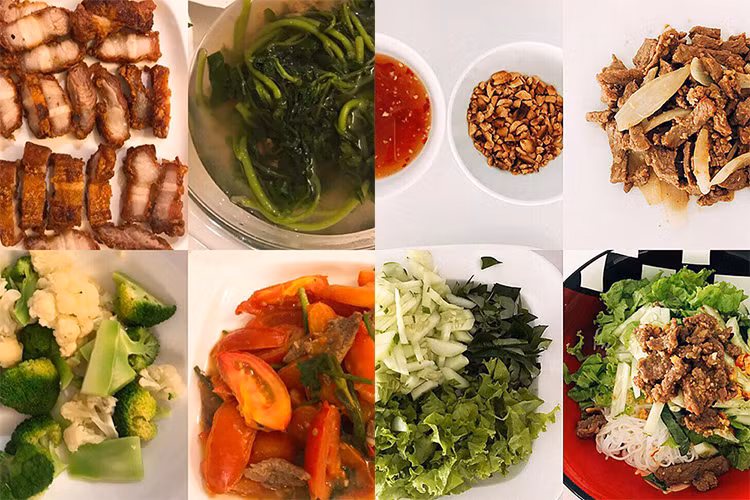 Thu Thảo tỏ ra rất thành thục trong việc bếp núc khi liên tục đăng ảnh những món ăn ngon do chính tay cô nấu. Ảnh: FBNV