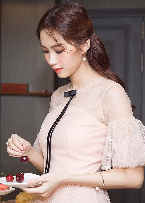 Đặng Thu Thảo còn được lòng công chúng bởi có đời tư sạch scandal. Sau khi đoạt ngôi vị hoa hậu, cô tập trung học tập thay vì tấn công showbiz. Ảnh: FBNV