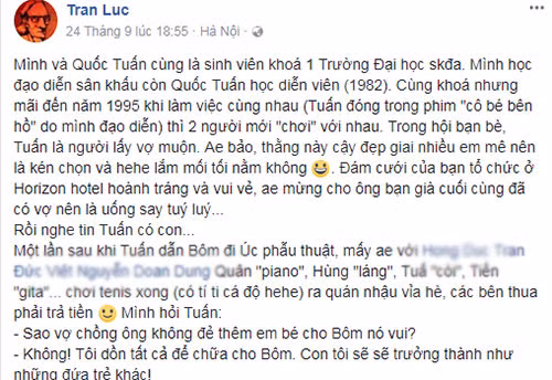 Tran Luc tiet lo ly do Quoc Tuan khong sinh them con-Hinh-2