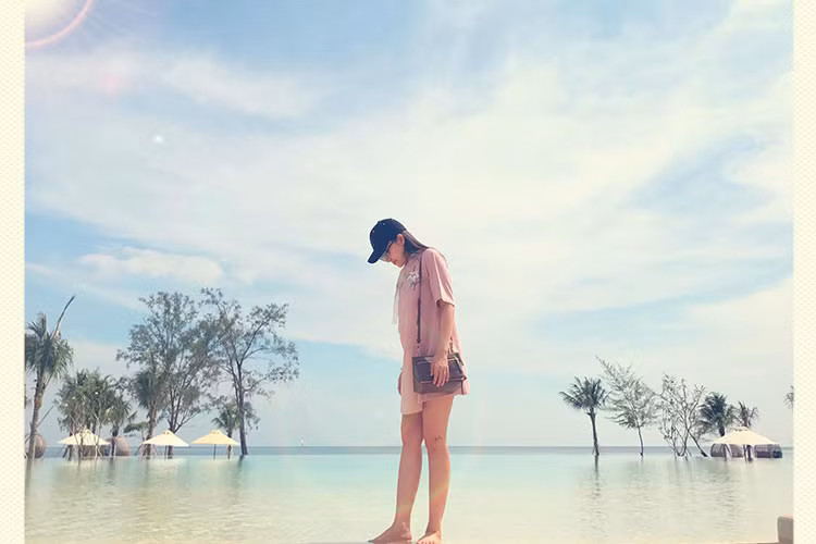 Lý Phương Châu đi nghỉ dưỡng ở Phú Quốc. 