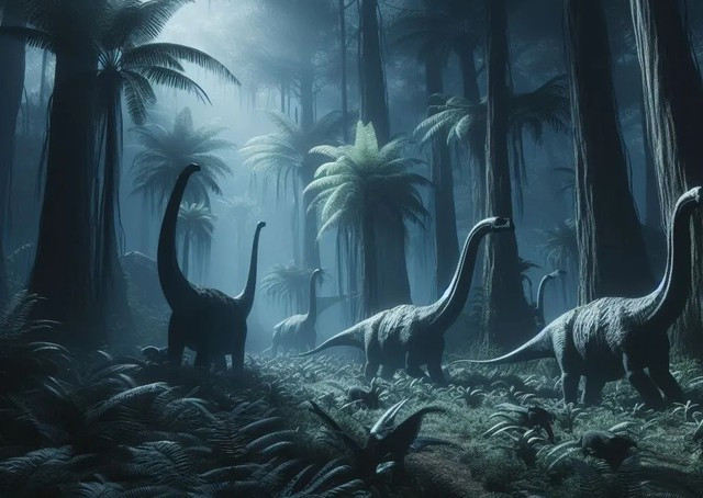 Sci-News đưa tin, một loài siêu quái thú vừa được phát hiện, đặt tên là Udelartitan celeste. Loài quái thú mới huộc về một siêu họ thằn lằn hộ pháp gọi là Saltasauroidea. Ảnh đồ họa.