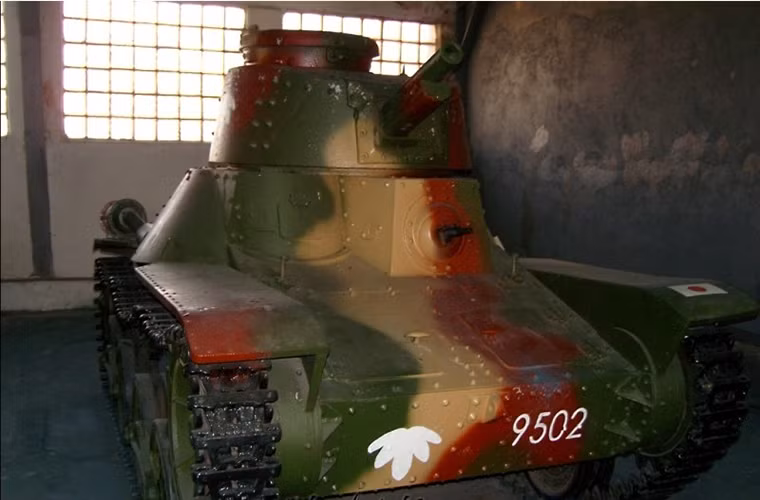 Xe tăng hạng trung Type 97 của phát xít Nhật sử dụng trên mặt trận Thái Bình Dương.