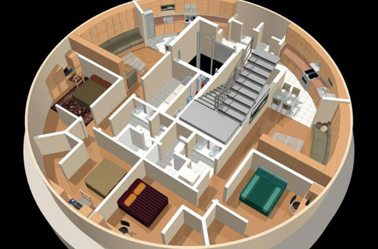 Toàn bộ bên trong giếng phóng tên lửa có thể chứa được 70 người cư trú, độ sâu tốt đa của giêng lên tới 174m. Có rất nhiều vật tự được tích trữ bên trong, ngay cả khi gặp thảm họa thiên tai hay tấn công hạt nhân, thì nó vẫn đủ đảm bảo cho những người sống trong đây được mấy năm.