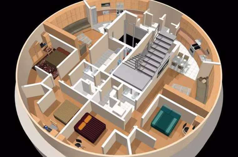 Toàn bộ bên trong giếng phóng tên lửa có thể chứa được 70 người cư trú, độ sâu tốt đa của giêng lên tới 174m. Có rất nhiều vật tự được tích trữ bên trong, ngay cả khi gặp thảm họa thiên tai hay tấn công hạt nhân, thì nó vẫn đủ đảm bảo cho những người sống trong đây được mấy năm.